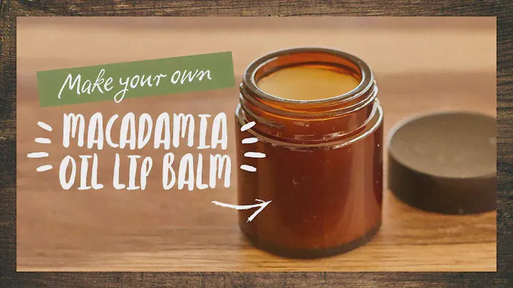 Making macadamia oil lip balm