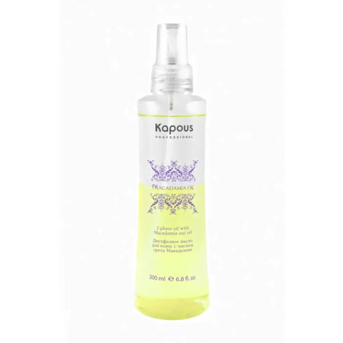 Kapous двухфазное масло macadamia oil kapous 200 мл