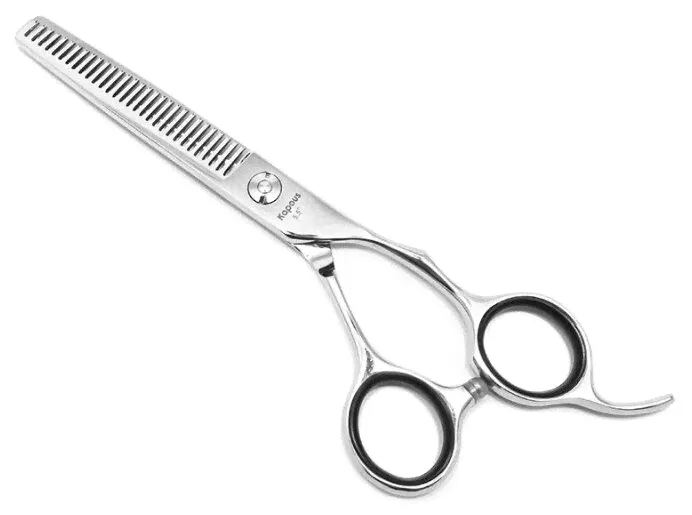 Филировочные ножницы Kapous Professional Te-scissors SК10T 5.5, серебристый-0