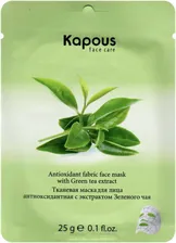 Маска для лица Kapous Professional тканевая маска антиоксидантная с экстрактом Зеленого чая 25 мл
